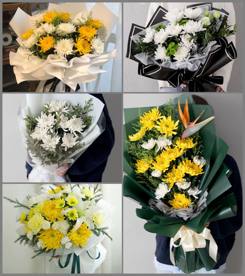 福建福州长乐市吴航街道航华社区白事花束代送